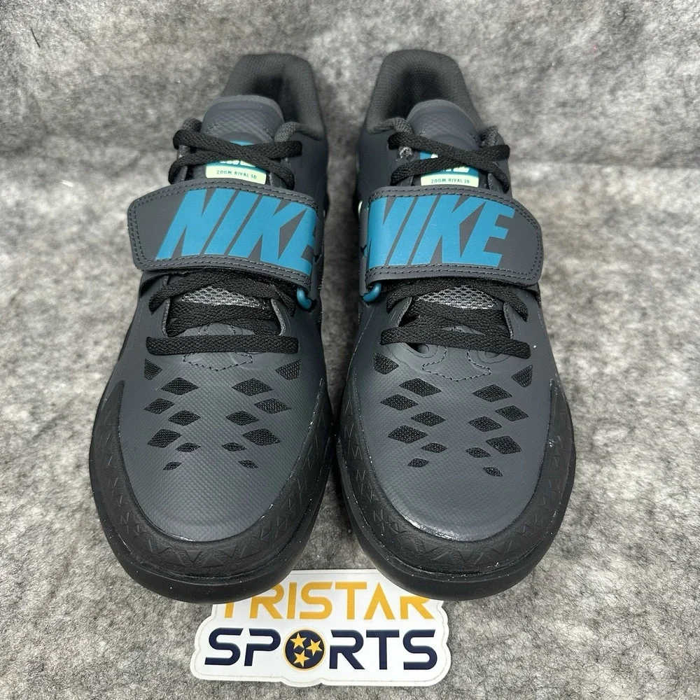 Nike Zoom Rival SD 2 Track Throwing Shoes Mens Size 9 Black Green FZ9665-001